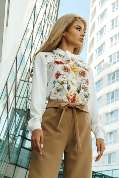 Риза с принт "In Bloom"